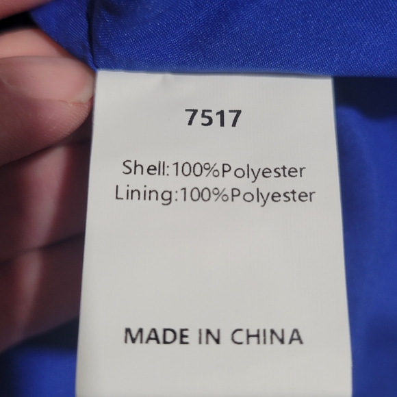 Pretty Garden Women's Blue Winter Corduroy Blazer Jacket Size Sm Oversized - Picture 16 of 16